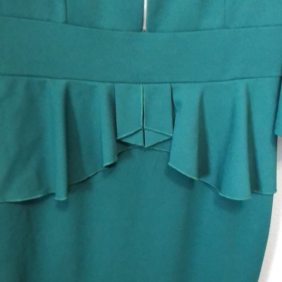 Miusol dress Women's XXL Retro Square Neck Ruffle Style Slim Business Pencil EUC - Picture 4 of 16